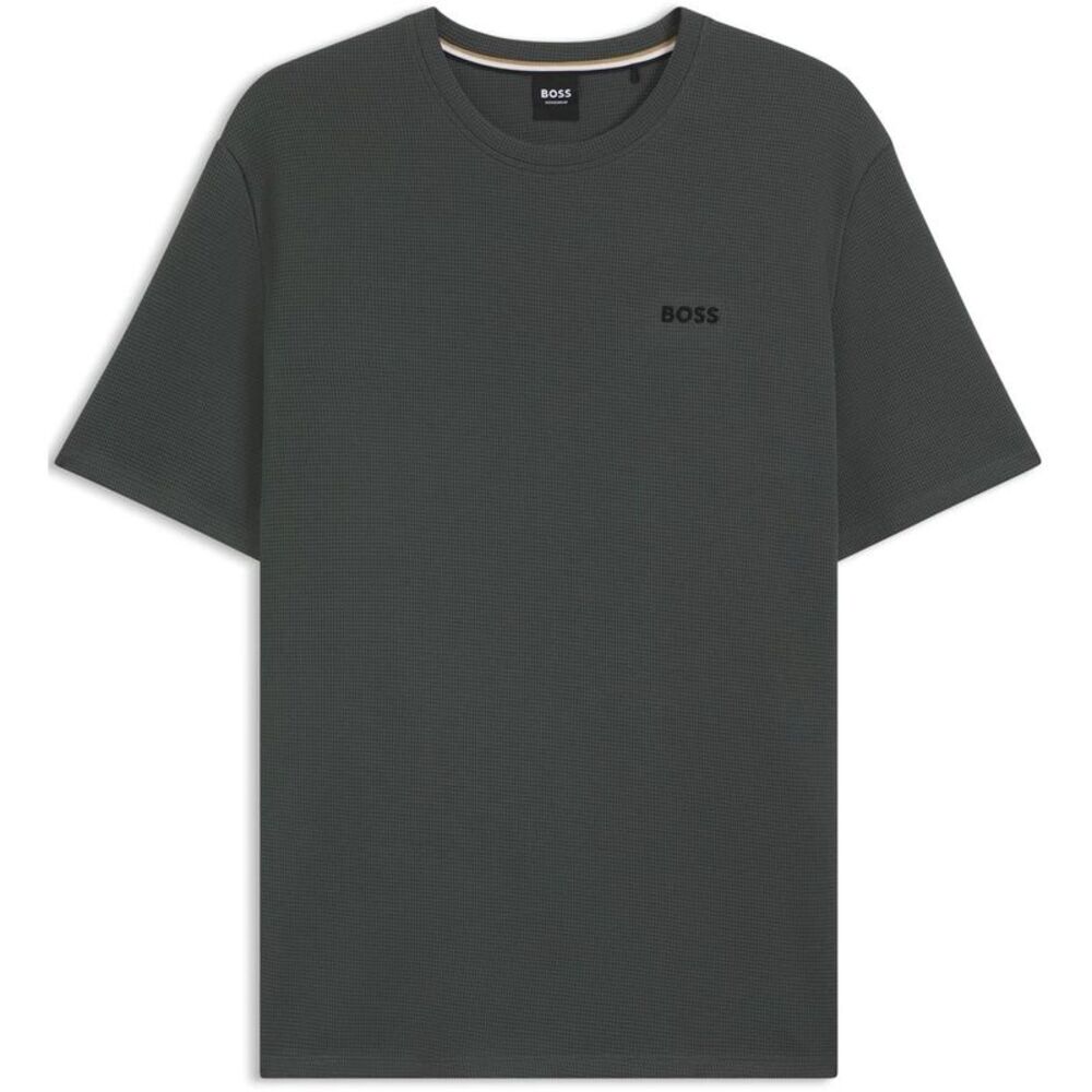 Boss Mens Waffle Knit Pajama Top / Gray